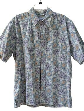 Reyn Spooner, Vintage, Men's Casual Print Button-down Shirt. XL